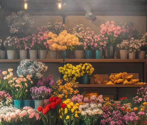 humidification in flower shop