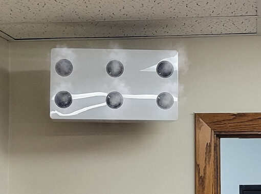 HydraFog™ DRH unit mounted on a wall