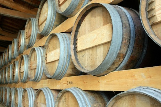 wine barrels